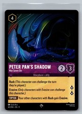 Peter Pan's Shadow - Not Sewn On 42/204 Disney Lorcana Super Rare NM