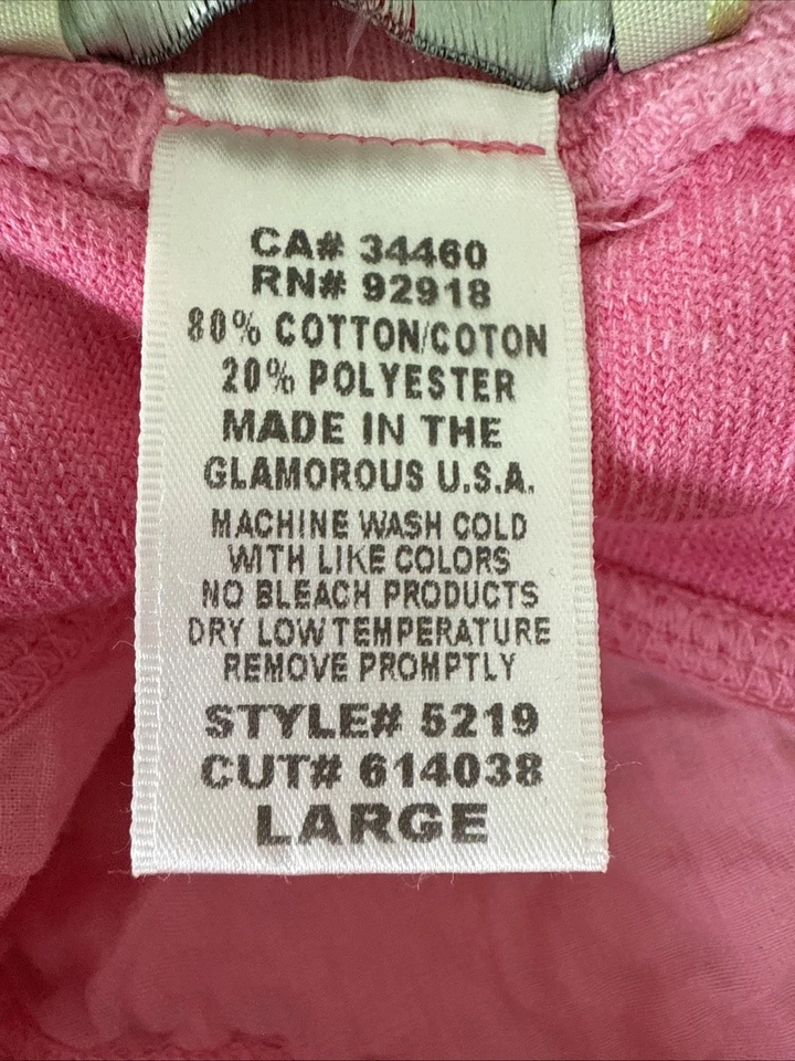 Cubrimiento de playa rosa tela de rizo Juicy Couture de colección de principios de la década de 2000 talla L Foto 4 de 4