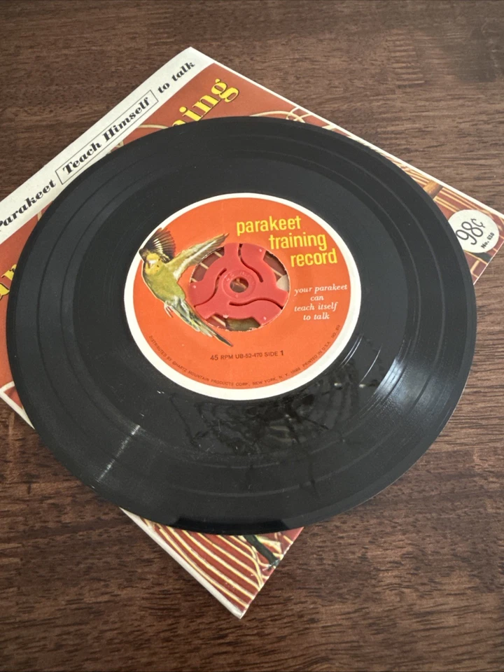 Parakeet Training Record 45 Rpm 7 Inch Foto 4 de 4