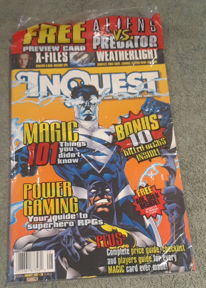 INQUEST #14 - Magazine Jun 1996 - w/ Cards & Inserts - MTG CCG