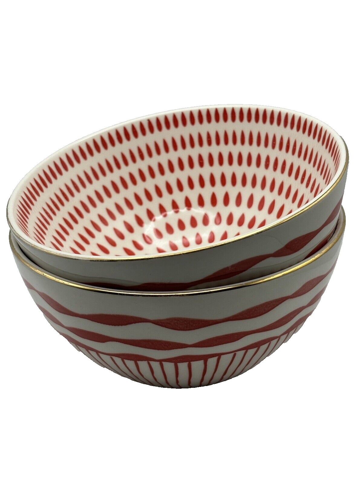 lot-of-2-the-old-pottery-company-orange-white-gold-rim-soup-or