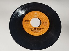 BOBBY VINTON 45 RPM RECORD WHERE ARE THE CHILDREN I CANT BELIEVE ITS ALL OVER