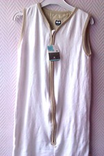 GIGOTEUSE ÉPONGE "HATON" - Blanc/Brun - TAILLE 2 - 110 CM - NEUVE