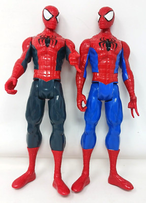 2 Marvel SpiderMan Hasbro 2013 Different Colors 11''  Moving Arms Legs Head #D11