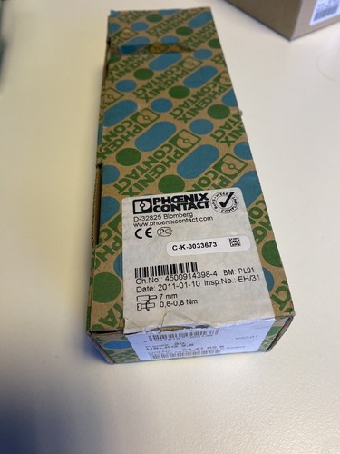 50 Pezzi Morsetti Phoenix Contact ST 2,5-PE/L/N, Conduttore Di Protezione A Molla, Nuovo Stock