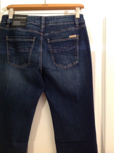 NWT White House Black Market Womens Jeans 4R Blue Noir Boot Cut Dark Wash - Picture 4 of 7