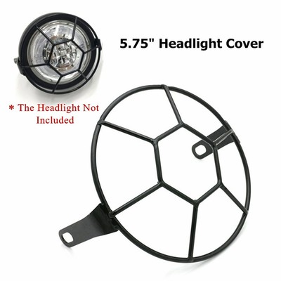 5.75 Motorcycle Football Type Headlight Mesh Grill Mask Protector Guard Cover for Honda Yamaha Suzuki Kawasaki Chopper Bobber Football Type