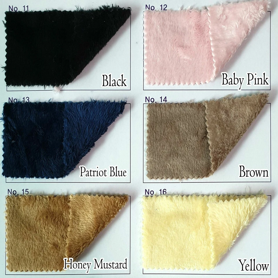 SOFT MINK LAMBY DOUBLE SIDED FAUX FUR PLUSH TERRY SOLID CUDDLY BABY FABRIC 58"w - Image 4 of 4