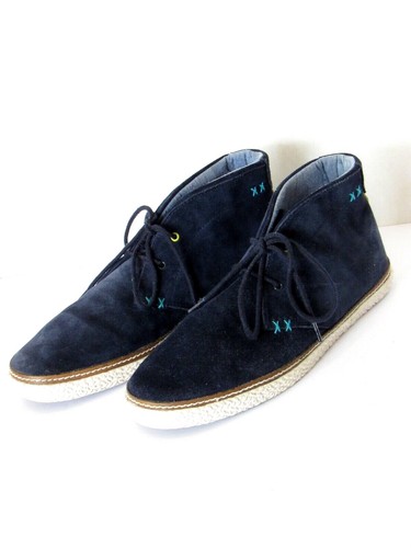 TED BAKER London Mens Abdon 2 Soft Blue Suede Ankle Boots Shoes SZ 7 - Picture 5 of 10