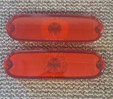 1961 1962 Pontiac Tempest Glo-brite 770 Brake Tail Light Lens Gm 5952024 Pair