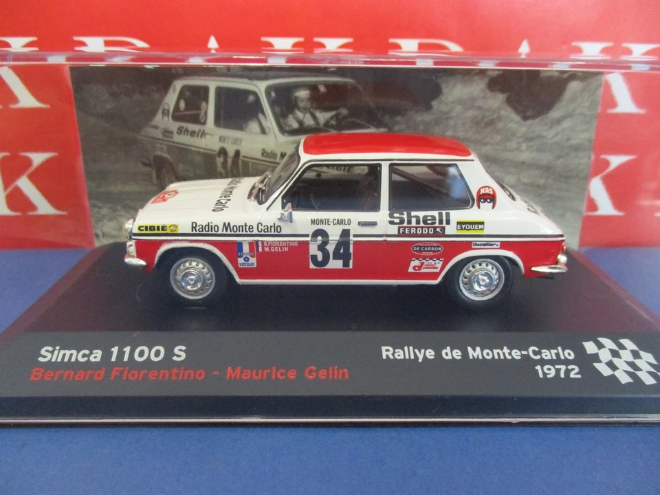 Die cast 1/43 Modellino Auto Simca 1100 S Rally Monte Carlo 1972 B. Fiorentino - Immagine 4 di 4