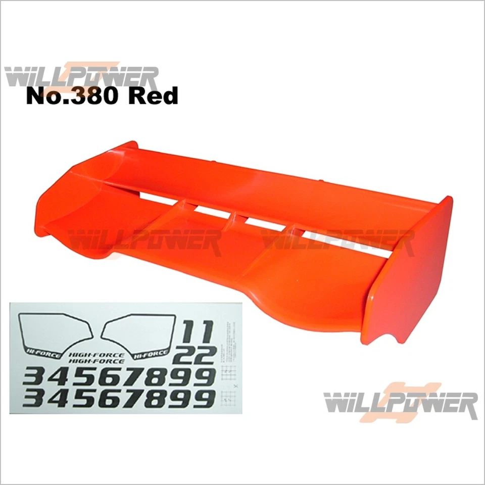 NEXX 8 部件 1/8 后翼(红色)#380 (RC-WillPower) JAMMIN Hong Nor NEXX8 — 第 3/3 张图片