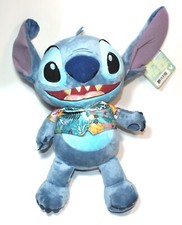 Disney Lilo Stitch Plush Stuffed Animal Hawaiian Shirt Teal Top Flowers Doll