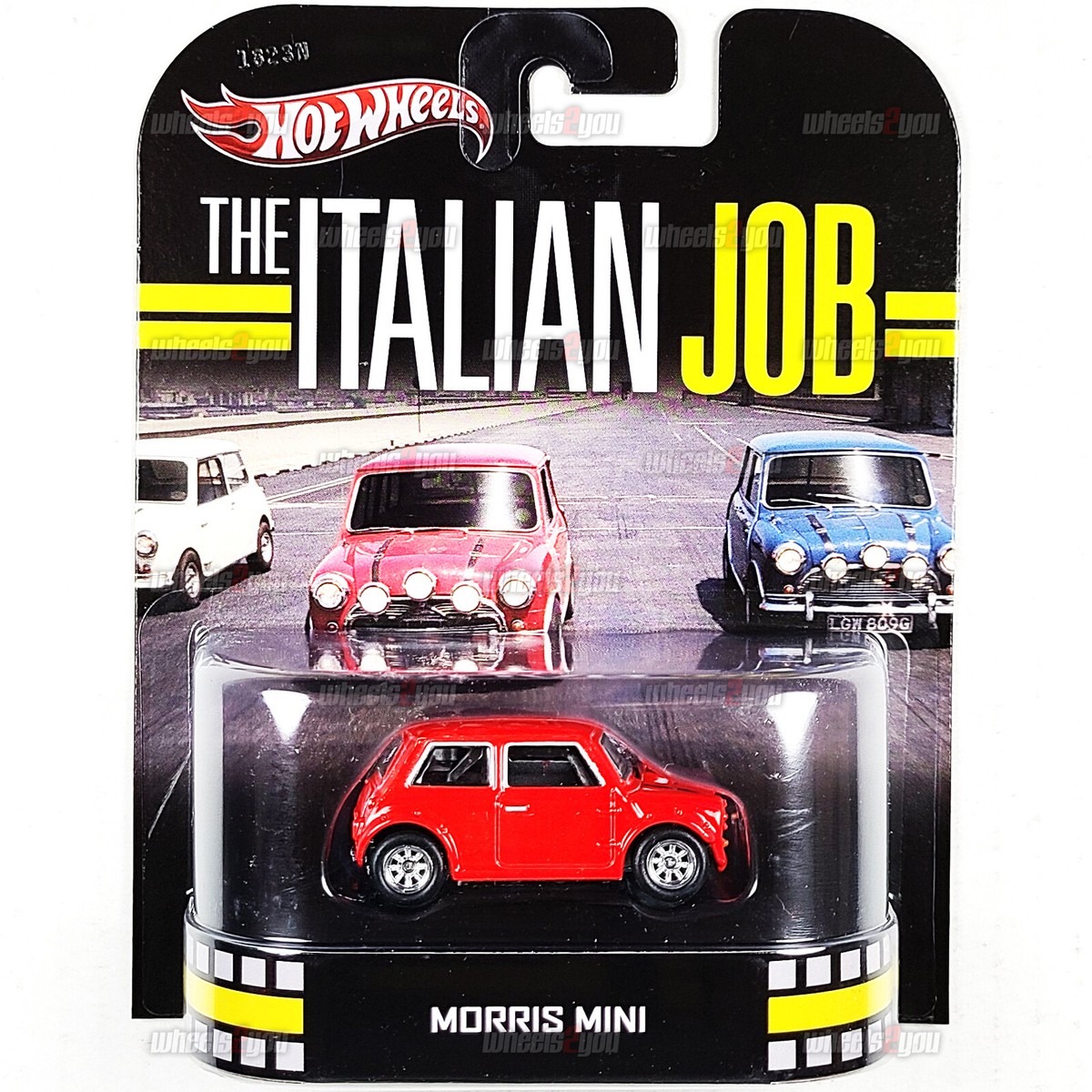 2014 Hot Wheels- MORRIS MINI red The Italian Job- Retro