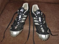 ADIDAS Techstar Allround Black  Silver Track SPRINTING SPIKES Shoes Mens Size 8