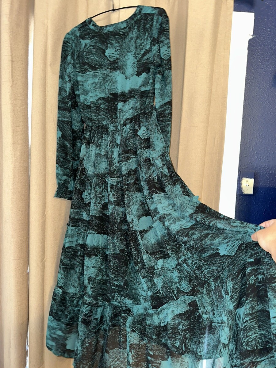 slim fit dress slacks Elan Dark Green Side Slit Wrap midi dress main image 1