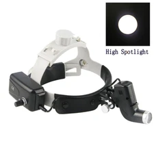 5W LED Dental Medical Head Light Headband Spot Headlamp ENT Oral Surgery Black