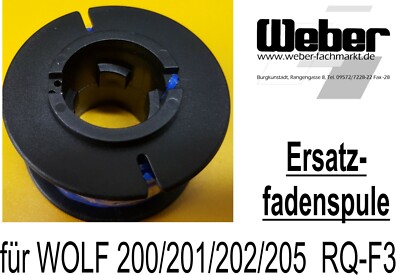 Rasentrimmer (0,40 /m) Fadenspule für Wolf RQ 200,201,202,205,300, RQ-F3  7594