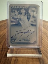 2024 Topps Chrome Jackson Holliday RC 1/1 Cyan Print Plate Auto On Card Rookie!