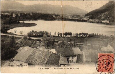 AK La Cluse Panorama und See von Nantua FRANKREICH (1334959)