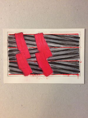 RICHARD SMITH, Einladungskarte Privatansicht, Blumengalerie, 2014