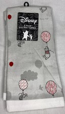 2 pack Disney WINNIE THE POOH w/ PIGLET Balloons Kitchen 100 cotton Hand Towels