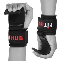 Gym Strap Hook Bar Power Weight Lifting Training Wrist Support Pull Up Hand Grip