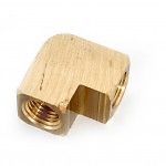 Brass Barstock Female Elbow . 1/2" Female Pipe x 1/2" Female Pipe Elbow 06100-08