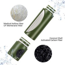 Portable Outdoor Water Filter Pump 3-Stage 0.01 Micron Purifier Hiking Camping