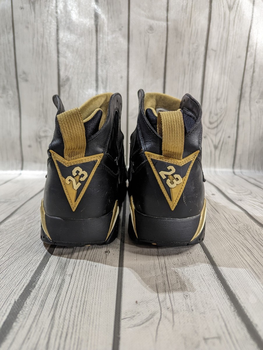 Nike Air Jordan 7 Retro Golden Moments Pack 304775-030 Black Size 