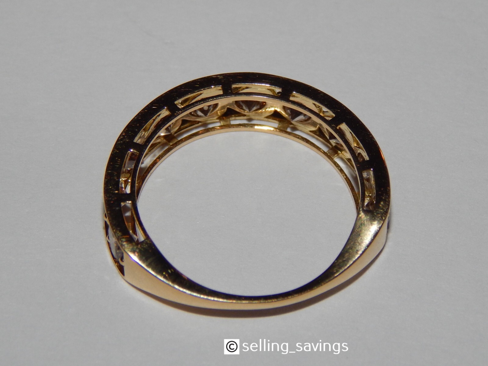 18K YELLOW GOLD 1.50 TCW CHOCOLATE DIAMOND 3/4 ETERNITY 5MM THICK BAND