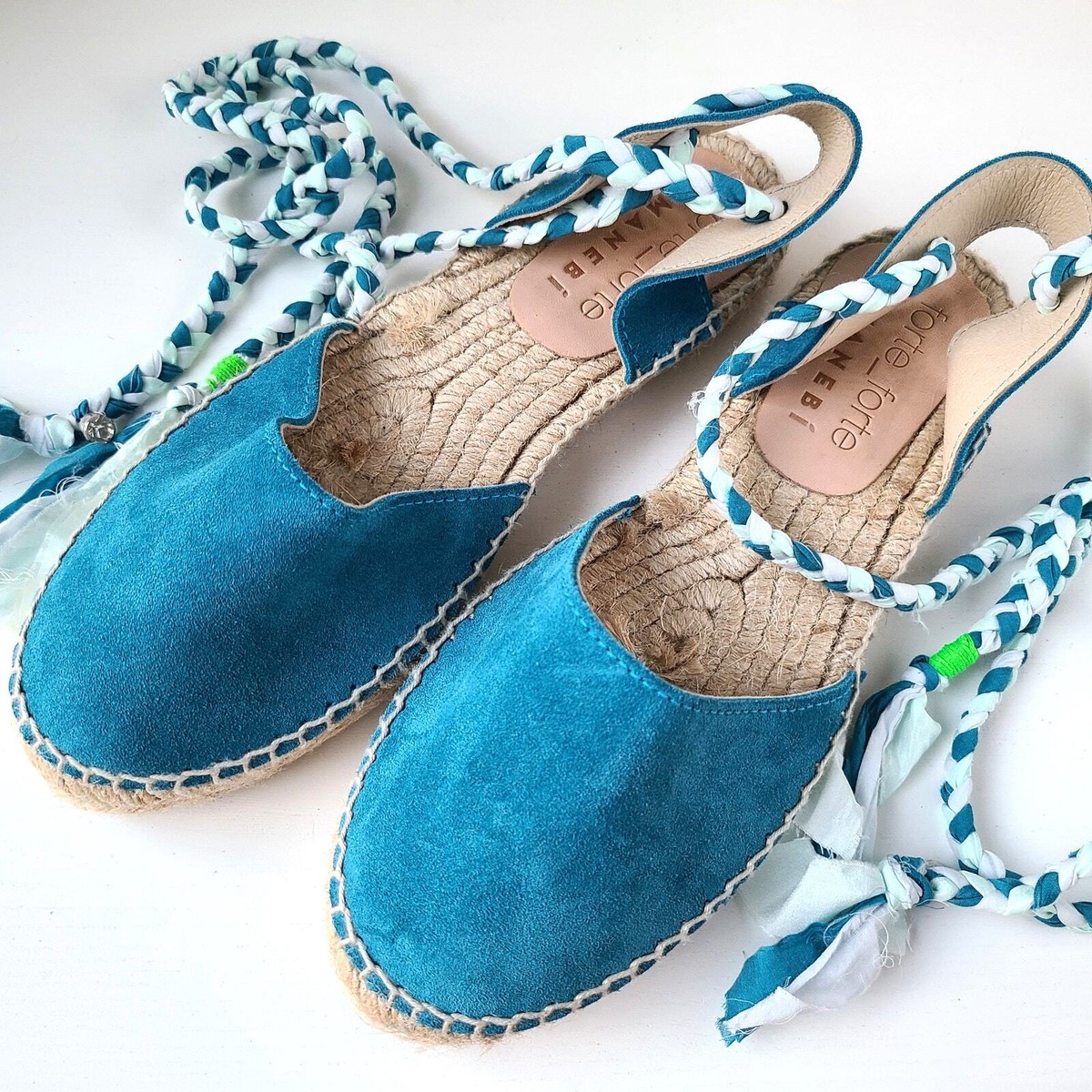 Forte Forte Manebi NEW Suede Valenciana Lace Up Espadrilles  display picture 1