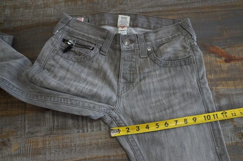Jeans True Religion Gris Botón Mosca Bolsillos con Cremallera ~ 33 x ~ 33 (VER FOTOS 4 MEDIDAS) - Imagen 16 de 17
