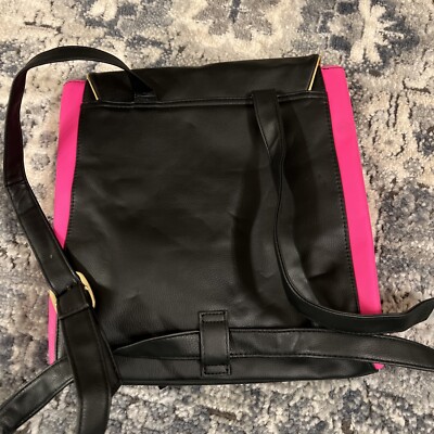 Y2K VINTAGE Juicy Couture HOT Pink & Black Backpack BAG  display picture 1