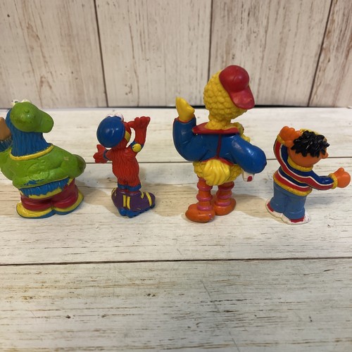 Vintage Sesame Street PVC Figures Big Bird Elmo Ernie Cookie Monster Lot of 4 - Picture 4 of 4