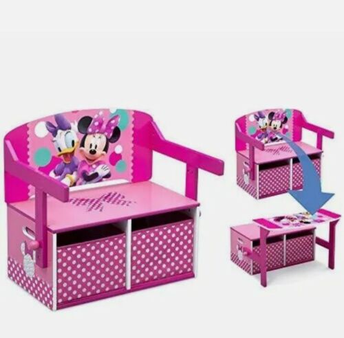 Banco de actividades convertible para niños, Disney Minnie Mouse - Imagen 1 de 7