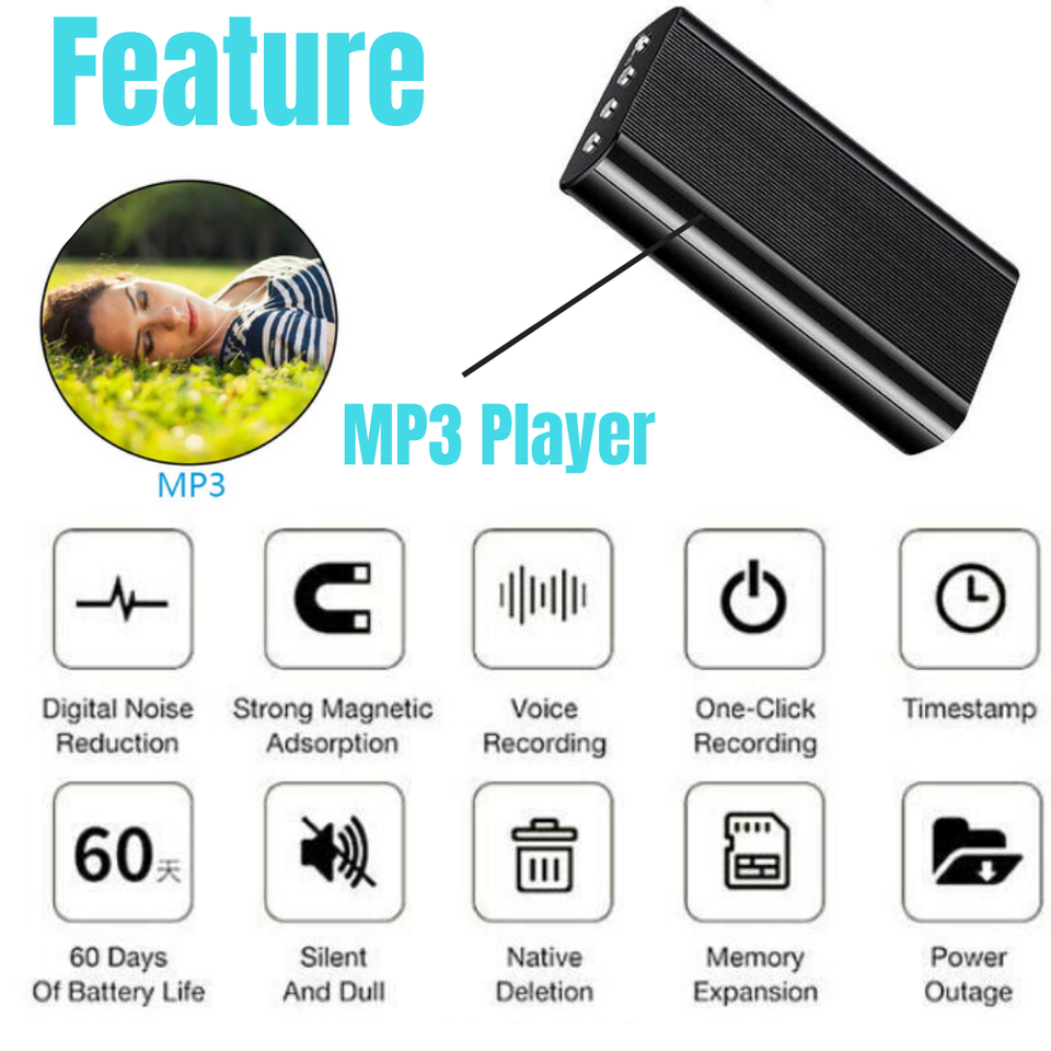 240 Hr Spy Mini MP3 Digital Voice Activated Recorder 16GB Audio