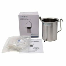 IS Stainless Steel Bucket Enema Kit for Home use with Instruction, 1.5 L