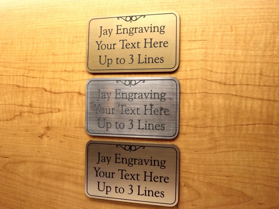 Letrero de pared o puerta de suite de oficina grabado personalizado de 3"x5" \ placa placa placa Foto 3 de 4