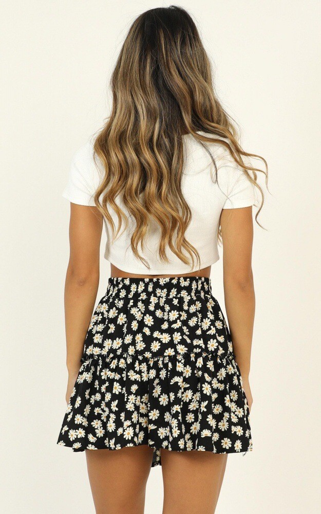 Women's Summer Print Little Daisy Floral Short Mini Skirt | eBay