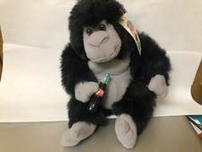 Authentic 1996 Coca Cola Stuffed Plush Ape Gorilla Monkey Animal w/ Coke Bottle