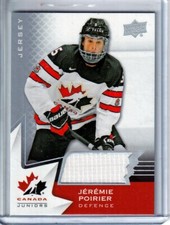2020-21 Upper Deck Team Canada Juniors Jerseys #17 Jeremie Poirier - Team CANADA