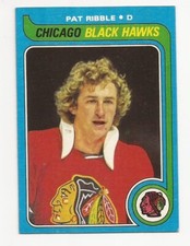 1979-80 Topps Hockey Chicago Blackhawks Pat Ribble Card #199