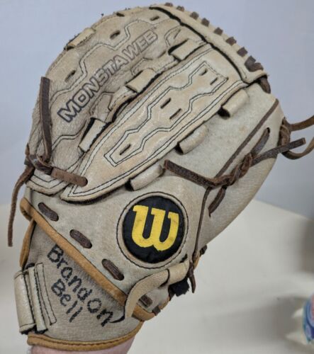 Wilson A440 12” Monster Web Fastpitch Softball Glove Right Hand Throw A0440 12BR - Picture 8 of 10