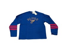 NWT NEW St. Louis Blues Adidas Men's Crew Sweatshirt Small