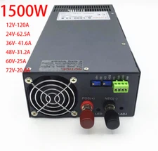 1500W switching power supply 24V 36V 48V 60V 80V 110V voltage regulator110V/220V