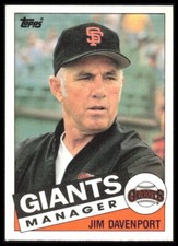 1985 Topps Traded Jim Davenport #27T San Francisco Giants 5K