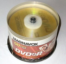 MAGNAVOX DVD R NEW SEALED 50 PACK CAKE BOX 4.7 GB 120 MIN. DISC FREE SHIPPING