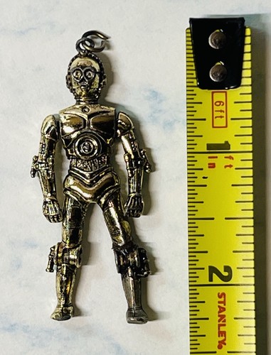 1977 STAR WARS C-3PO Kenner 20th Century Fox Necklace Charm Pendant