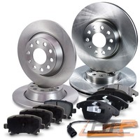 Bremsscheiben + BremsbelÄGe BremsklÖTze Vorne + Hinten FÜR Seat Altea 5P Leon 1P